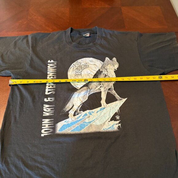 Vintage‎ 1992 John Kay & Steppenwolf Wolf T-Shirt XL  Stars  25 Anniversary Tour - Picture 7 of 9
